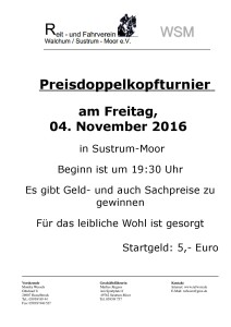 Doppelkopfturnier 2016
